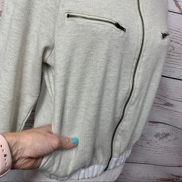 NWOT Romeo & Juliet Couture Moto Sweatshirt Jacket - Picture 5 of 8